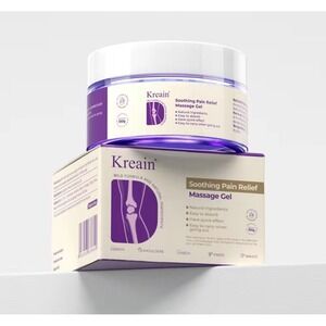 Kreain Soothing Pain Relief Massage Gel 100g Natural Ingredients Mild Formula
